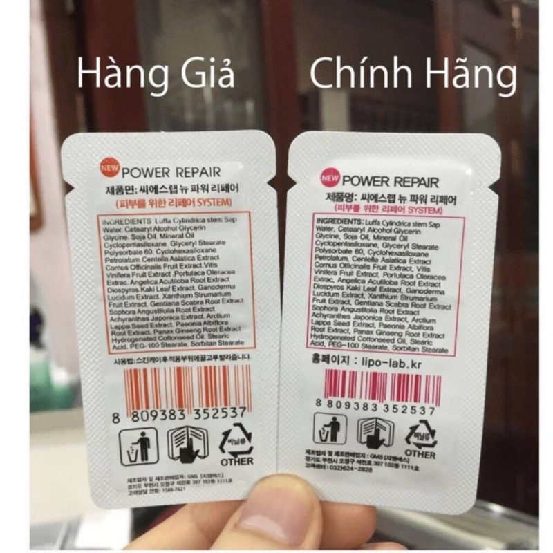 Dưỡng gói Cslap Hàn Quốc dưỡng dùng sau phun xăm