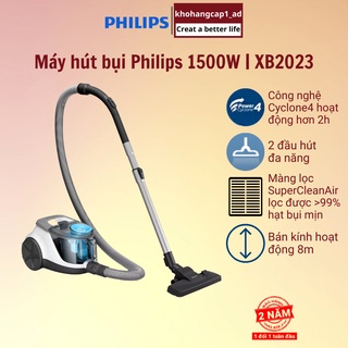 Mua Máy hút bụi gia đình Philips công suất lớn 1500W có hộc chứa XB2023 /81 - BH 24 tháng 1 đổi 1 tuần đầu - khohangcap1_ad