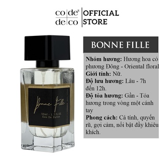 Tinh dầu nước hoa Code Deco Bonne Fille 50ml