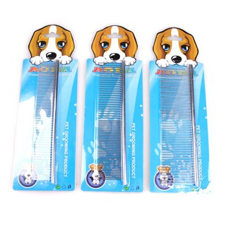 Lược Inox_lược chải lông chó mèo, chải suông sau khi gỡ rối_2 size