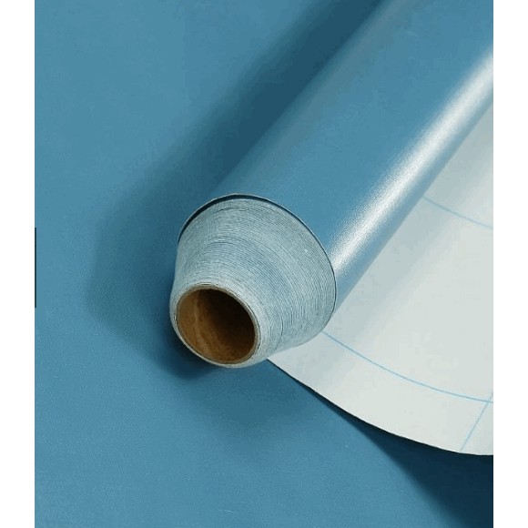 1 mét giấy dán tường màu xanh dương đậm nhám - ( loại giấy nhám)- khổ rộn 45cm có keo sẵn
