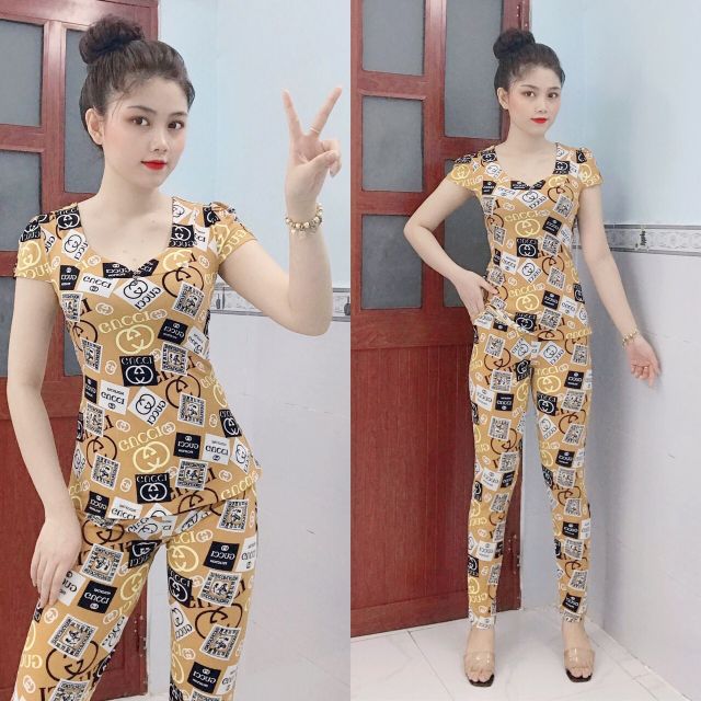 XÃ ĐỒ BỘ THUN BÔNG QUẦN DÀI NHIỀU MẪU BÔNG NGẪU NHIÊN