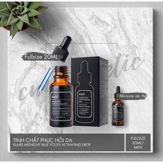 Tinh chất dưỡng da Serum Klairs midnight blue youth activating drop