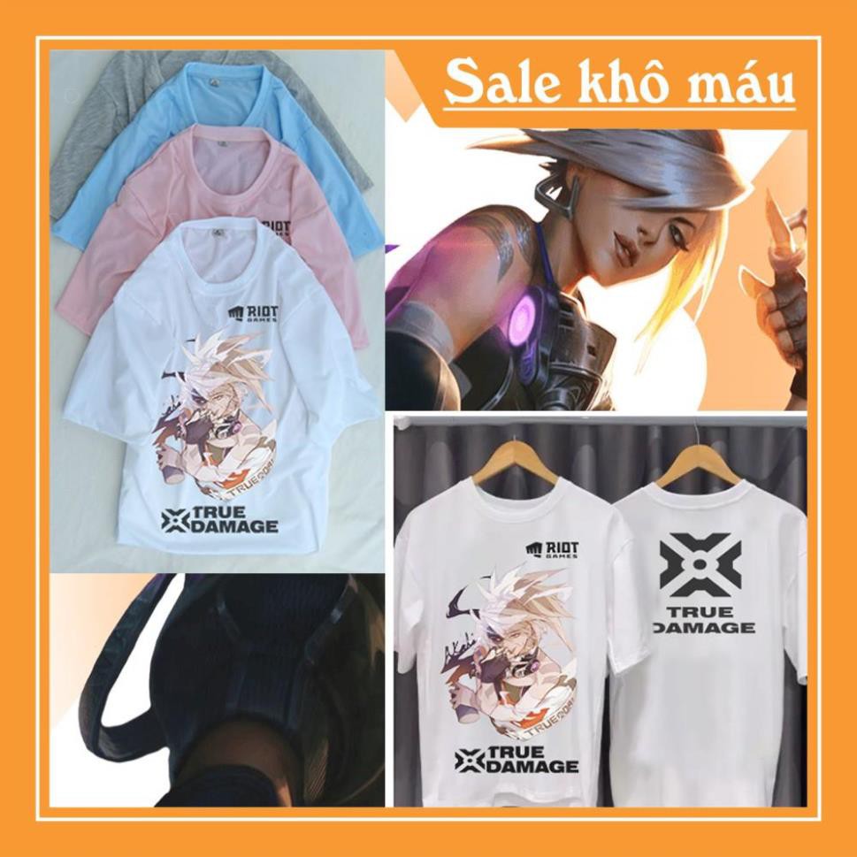 SALE- [Kèm Voucher FreeShip] Áo Thun Liên Minh lol| Áo Thun Akali Trua Damage | Áo tay Lỡ AKALI