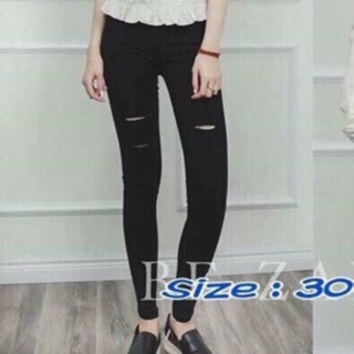 Jean dài rách gối VNXK Bigsize