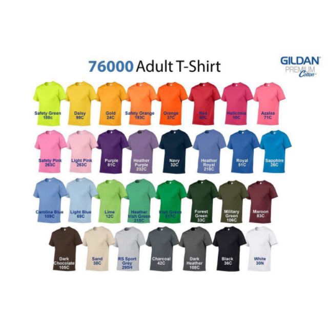 Áo Phông Gildan Premium 100% cotton