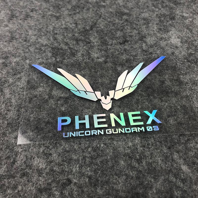 Miếng dán hình Gundam UNICORN UNICORN-RX3 phượng hoàng trang trí xe hơi/xe máy