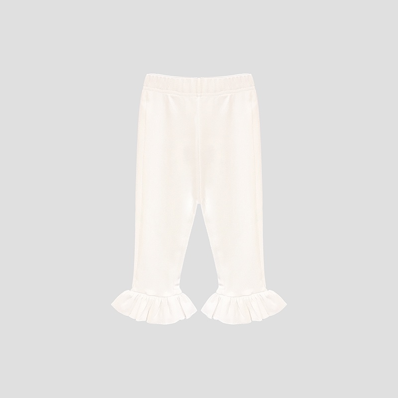 Quần Dài Ống Loe Màu Sắc Trơn Phong Cách Hàn Quốc Cho Bé Gái