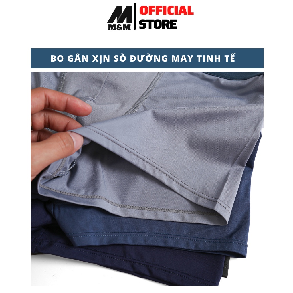 Quần Lót Nam Boxer M&amp;M Quần Lót Nam Thun Lạnh Cao Cấp,  Mềm Mại Thấm Hút Mồ Hôi, 100% Thoáng Khí  BX01