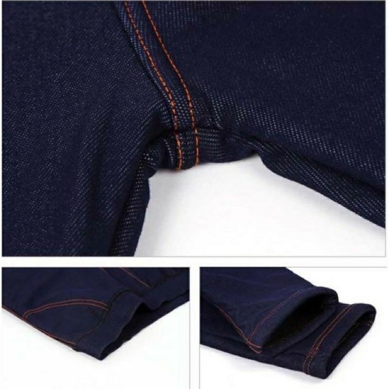 Quần leging giả jean 2 túi trước 2 túi sau siêu hót