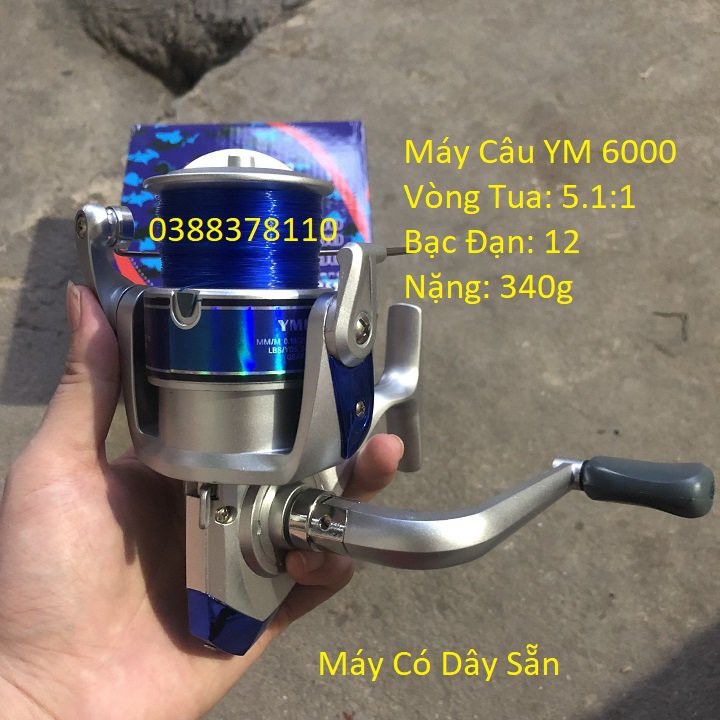 Máy Câu Cá YM 6000, Máy Câu Có Dây Sẵn - MĐ 3