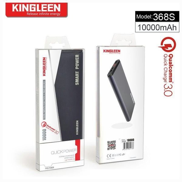 PIN SẠC DỰ PHÒNG 10000Mah 368S XÁM ,ĐEN,ĐỒNG KINGLEEN