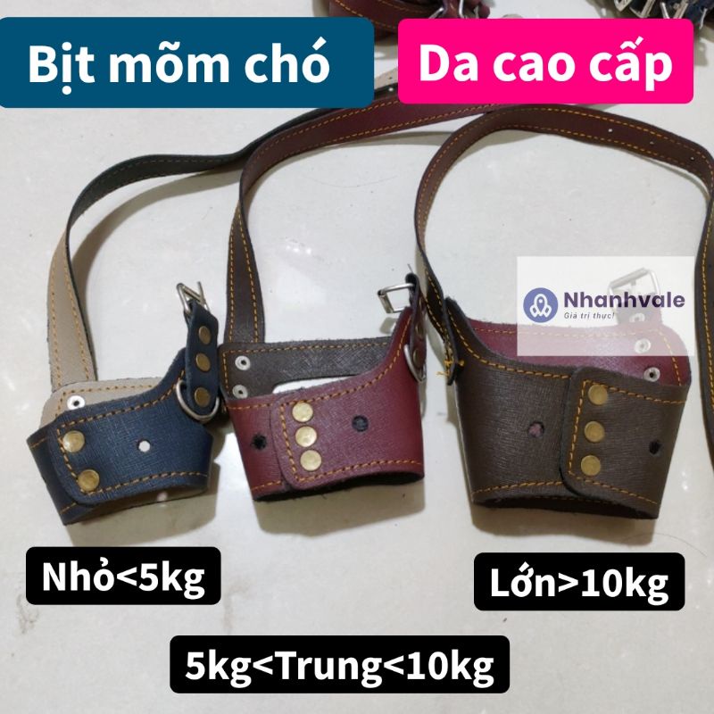 Bịt mõm chó da cao cấp cho thú cưng