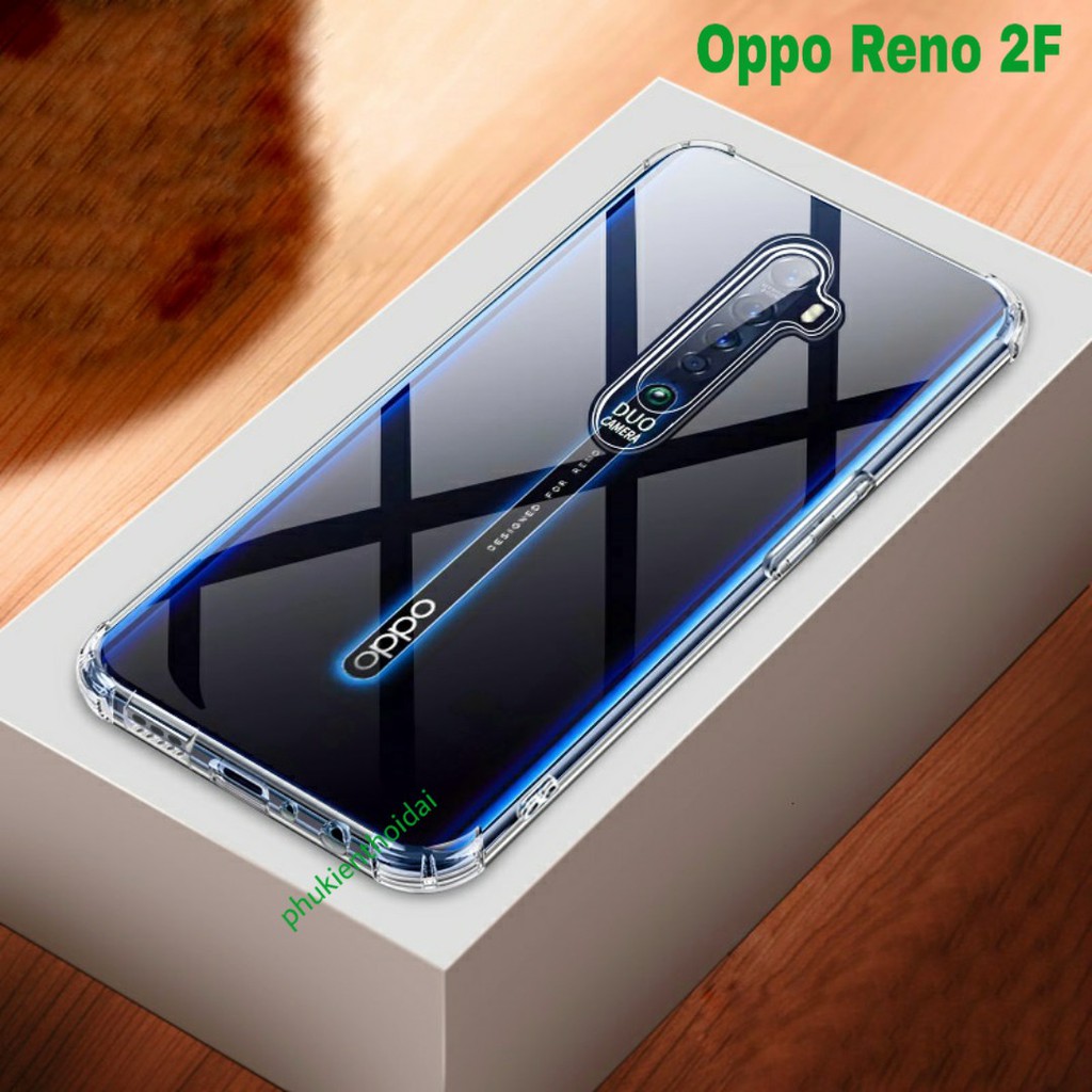 Ốp lưng Oppo Reno 2F / Reno / Reno 2 / Reno 10x Zoom dẻo trong lồi 4 góc hạn chế ố vàng ôm khít máy