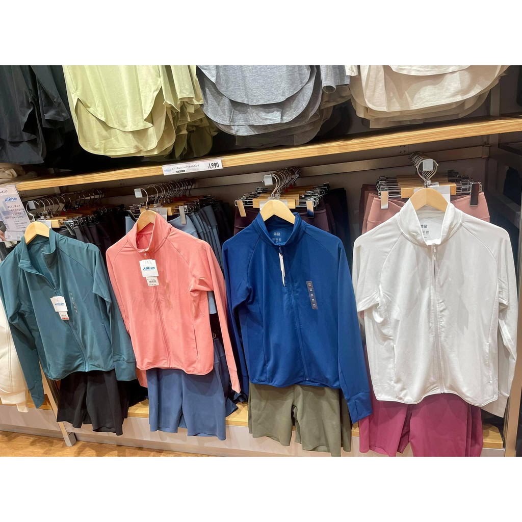 Áo chống nắng Uniqlo Airism vải thun lạnh không nón