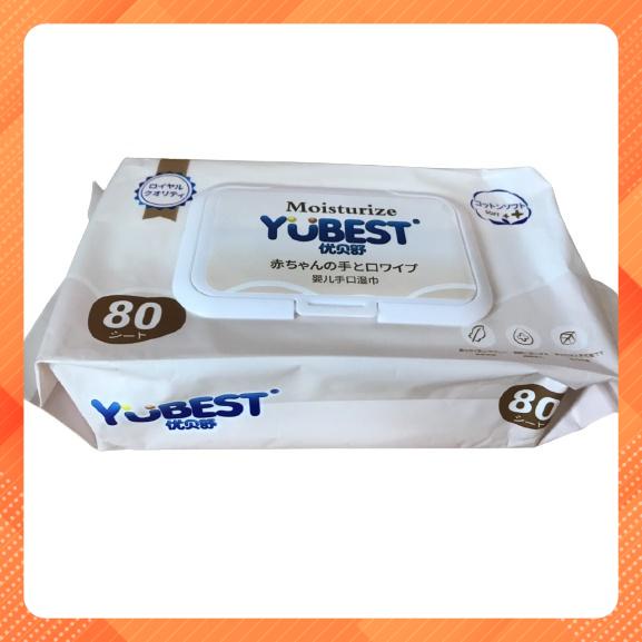 Khăn Ướt Yubest Natural Cao Cấp Mới 80 Tờ