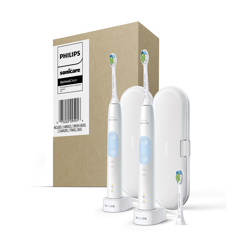 Bàn chải điện (Pin sạc) Philips Sonicare Optimal Clean Rechargeable với tính năng làm trắng răng của Mỹ
