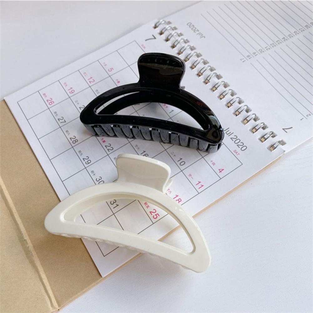 Kẹp Tóc Hình Quạt Rỗng Bằng Acrylic Đơn Giản J2R3