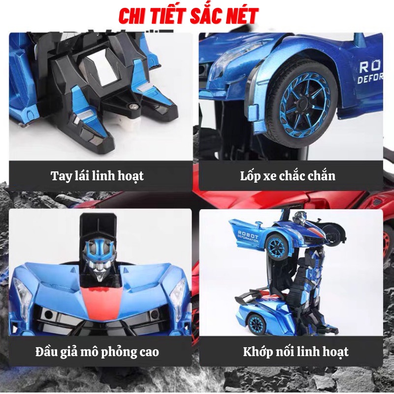 Xe Điều Khiển Từ Xa Ô Tô Đồ Chơi Điều Khiển Thông Minh Biến Hình Robot Hiện Đại TITAN STORE