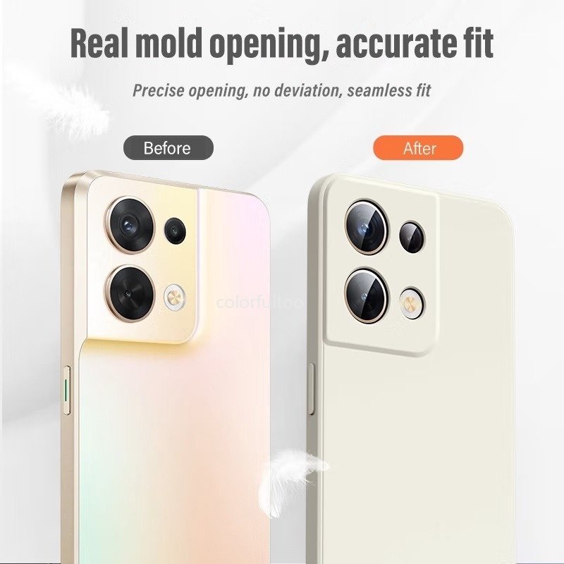 Ốp Điện Thoại Silicon Dẻo Siêu Mỏng Bảo Vệ Camera Cho Oppo Reno 8 Pro 8Pro 8Z 7Z Reno8Z Reno7Z Reno8 Reno7 Reno 7 4G 5G