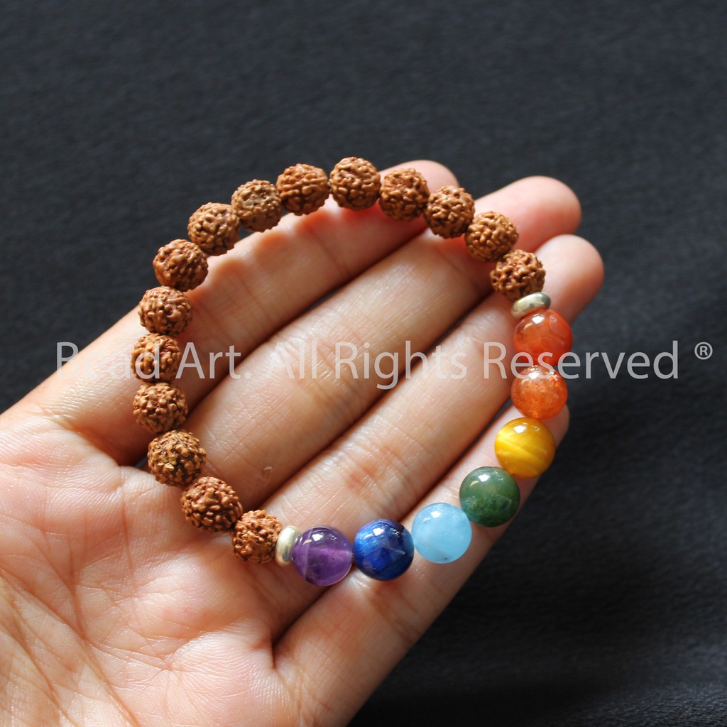 Vòng Tay Kim Cang 7 Loại Đá (Mọi Cung Mệnh), Vòng Tay Phong Thuỷ, Chuỗi Hạt S36 - Bead Art