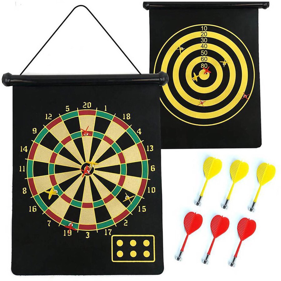 PHI TIÊU VẢI NAM CHÂM TO CÓ 6 PHI TIÊU CỠ 17INCH CAO CẤP CÓ HAI MẶT TIỆN DỤNG