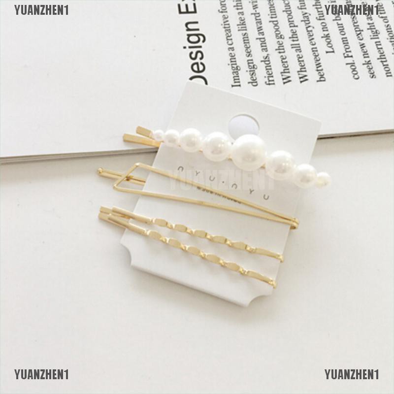 [YUANZHEN1] Kẹp Tóc Ngọc Trai 8 Phong Cách Tạo Kiểu Tóc