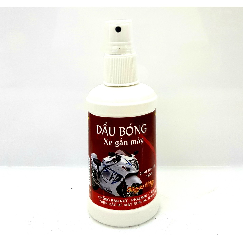 [Mua 3 chai tặng khăn 3D] Chai xịt bóng bảo vệ dàn áo xe máy 909 Kira 150ml/chai