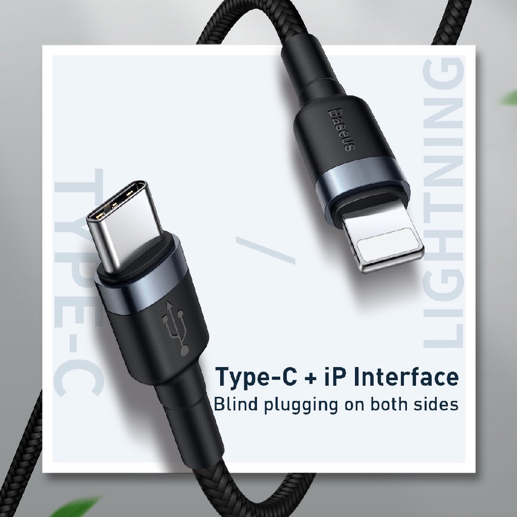 Cáp sạc nhanh 18W dùng cho iPhone 11 , Iphone 11 Pro , Pro Max - Baseus Cafule Data Cable Type-C to iphone 11