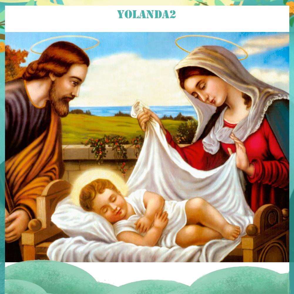 Toàn Bộ Bộ Tranh Thêu Chữ Thập Hình Chúa Jesus 11ct Diy