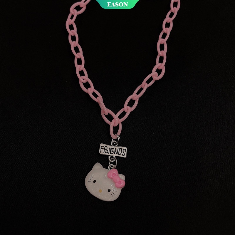 Vòng cổ Ngắn Mặt Hình Mèo Hello Kitty Dễ Thương Cho Nữ [WET]