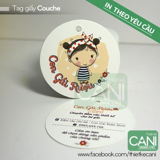 1000 cái Tag Tròn Nhỏ (2.5, 3.5cm)  in theo yêu cầu _ Mác treo quần áo _ In theo yêu cầu thết kế riêng _ tag giấy