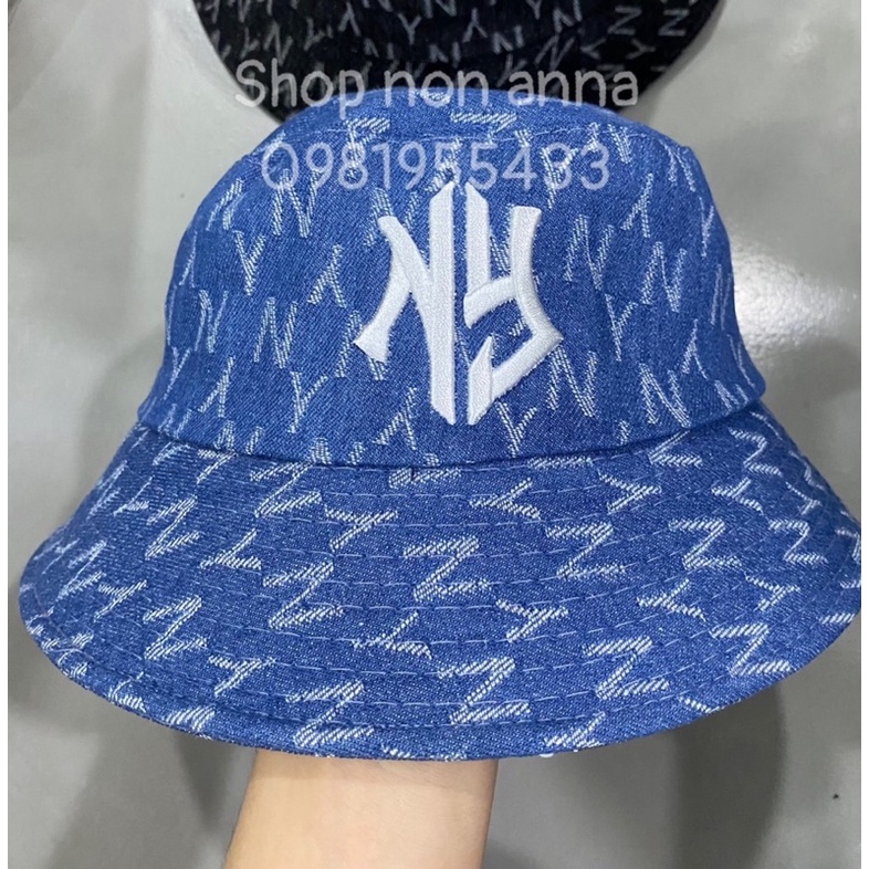 Nón bucket nam nữ, bo cụp ny jeans mềm thời trang