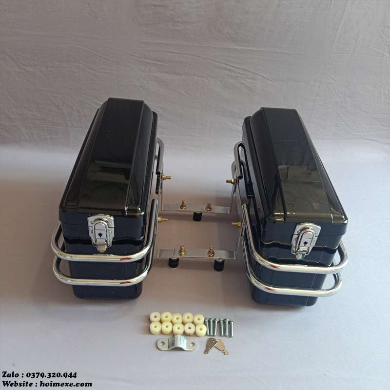 Cặp Thùng Hông Độ Các Dòng Honda Màu Đen