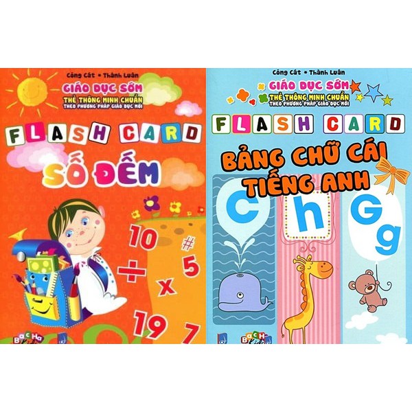 COMBO thanh lý 158k còn 35k combo 2 bộ thẻ học CHỮ CÁI VÀ SỐ flashcards