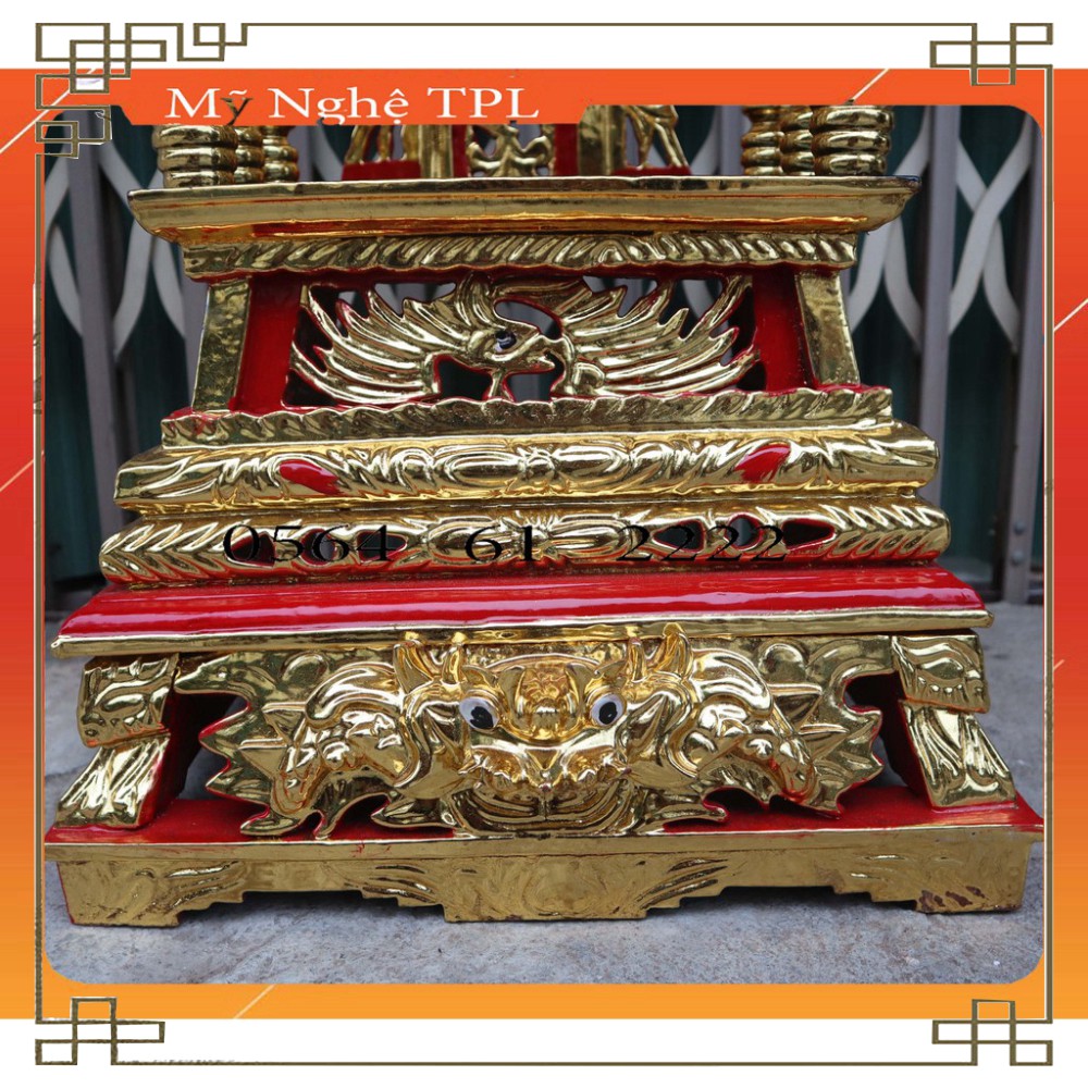 Ngai thờ cúng ỷ thờ gia tiên gỗ mít cao cấp sang trọng