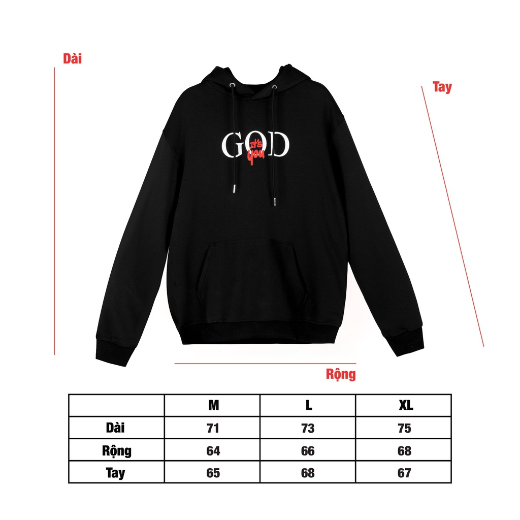 Áo Hoodie BADNOTGOOD NO GOD (Đen/Nâu)