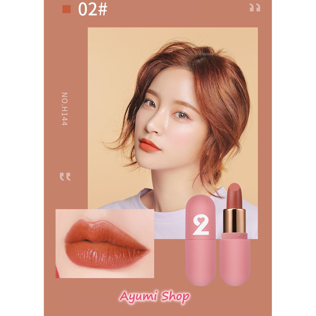 Bộ son thỏi học sinh Capsule 520 Velvet Mini 3 cây + Quà tặng Vòng tay phong thủy