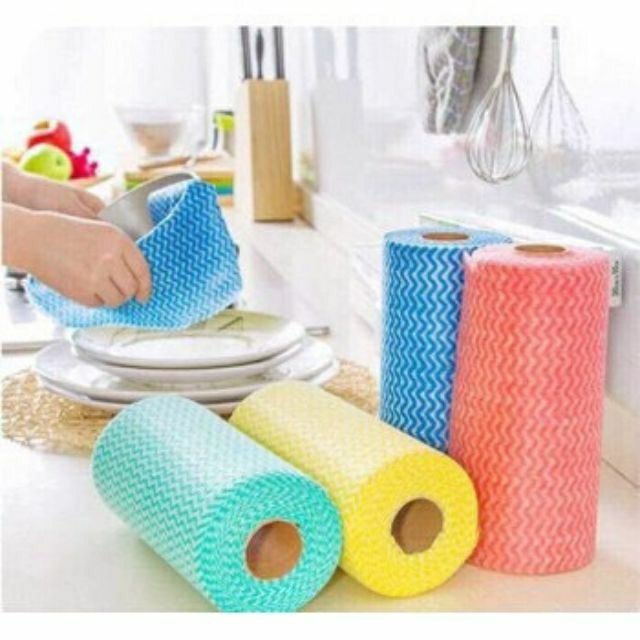 GIẤY CUỘN LAU ĐA NĂNG VẢI KHÔNG DỆT NHIỀU MÀU