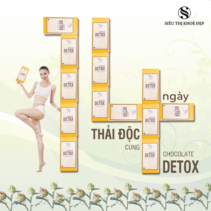 COMBOR 2 hộp HOT.Chocolate Detox Actiso - Traphaco Đồ uống cao cấp  Atiso Sapa & Cacao Bến Tre