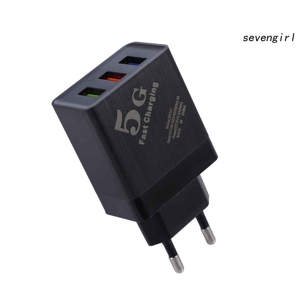 Củ Sạc Nhanh Qc3.0 3 Cổng Usb