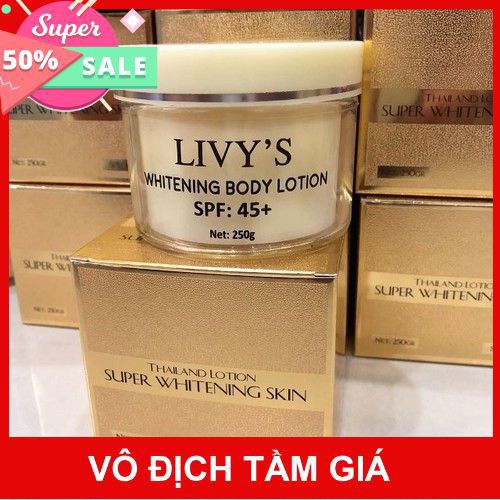 Kem dưỡng trắng da body Livy's Thái Lan 250g