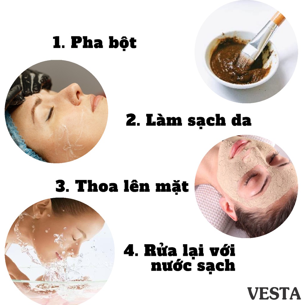 Tinh Bột Cám Gạo Cà Phê Nguyên Chất Vesta Hủ 180ml