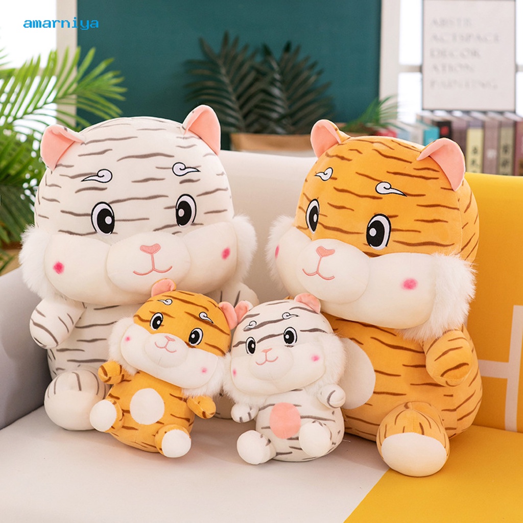 Thú nhồi bông hình con hổ bằng cotton PP gọn nhẹ chống biến dạng cho trẻ em