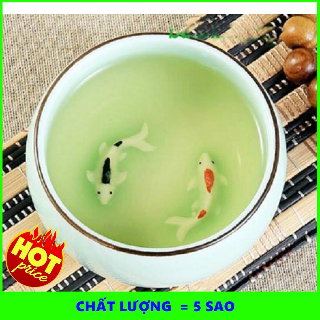 Bộ Ấm Chén Cá Chép 3d Song Ngư - SIÊU CHẤT LƯỢNG