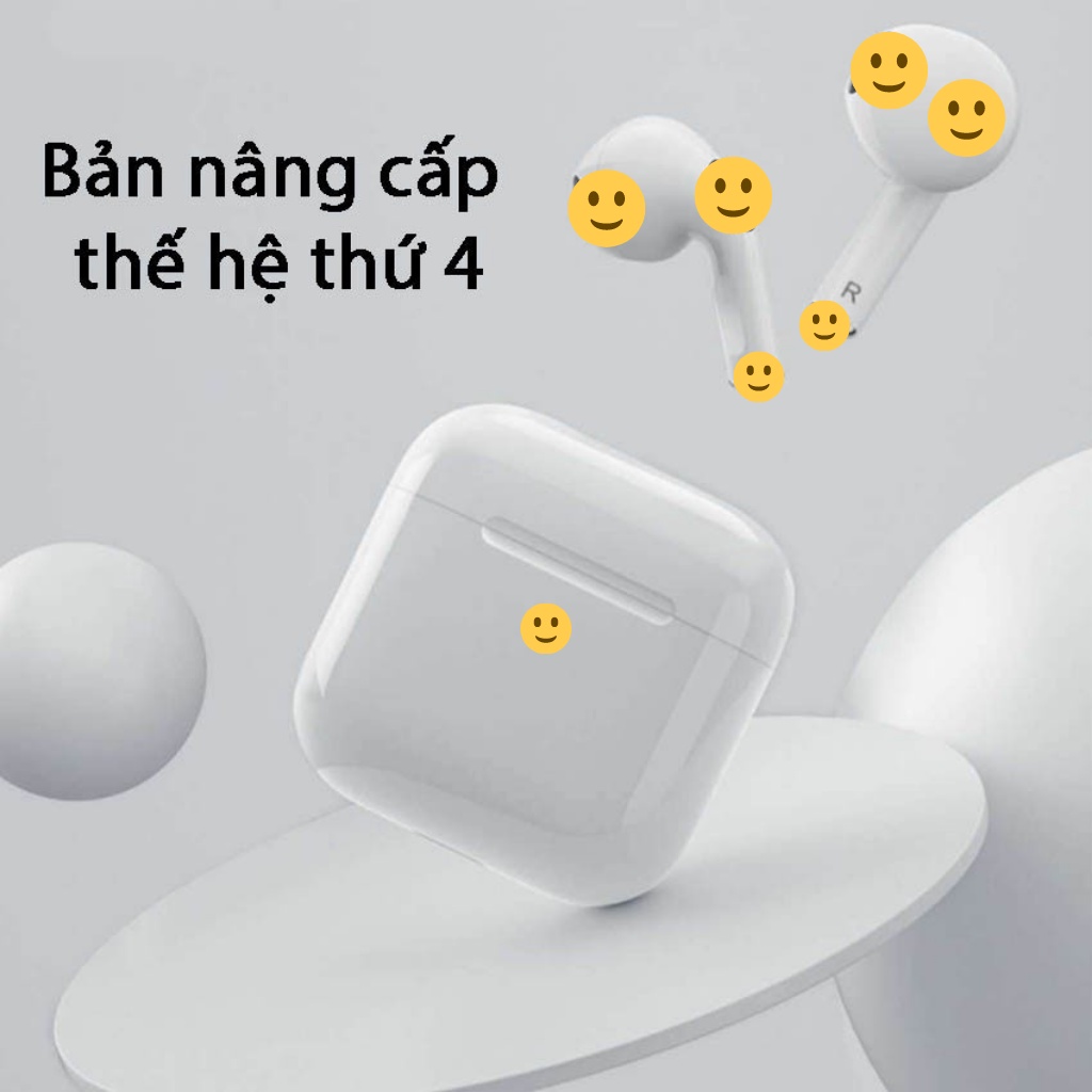 Tai Nghe Bluetooth Pro 4, Tai Nghe Không Dây Nhét Tai Bluetooth 5.0 Bản Quốc Tế Tương Thích Tất Cả Dòng Máy