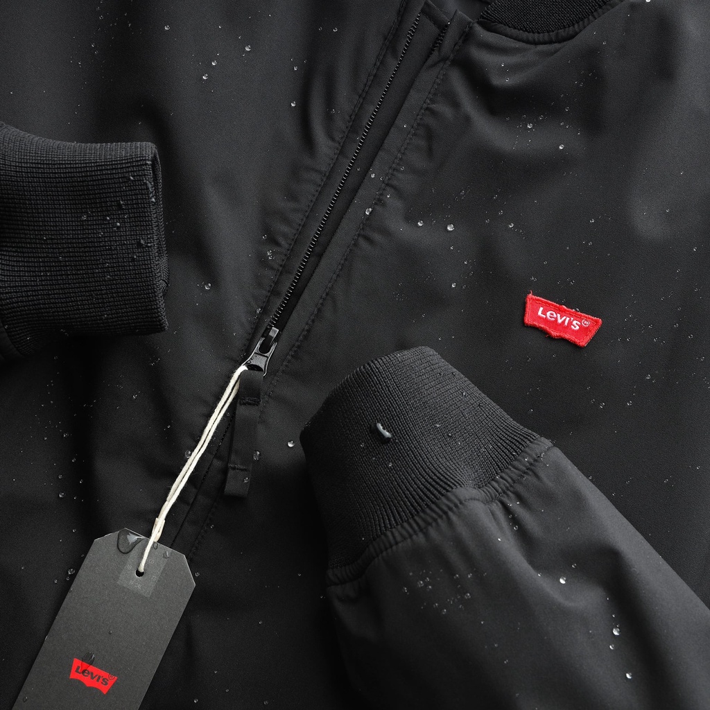 Aó khoác gió nam 2 lớp cổ bomber Levis (Vải gió chống nước tuyệt đối,hàng dư xịn nhà máy,full phụ liệu hãng)