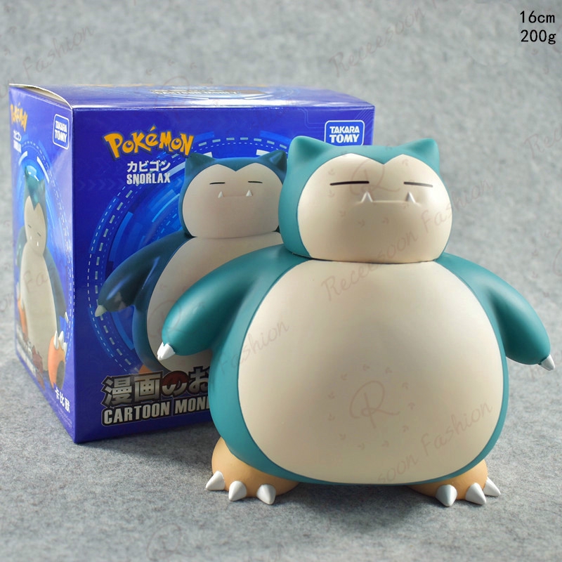 Ống tiết kiệm tiền xu hình Pokemon snorlax xinh xắn