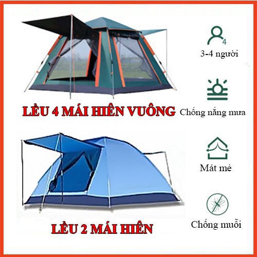 Lều cắm trại dã ngoại lò xo. Lều tự bung cao cấp | BigBuy360 - bigbuy360.vn