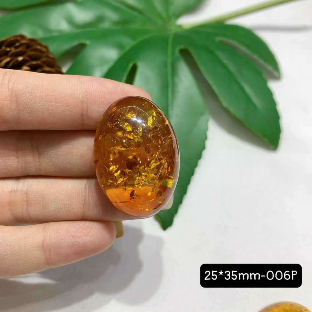 Mặt Đá Hổ Phách Bal-tic Hình Oval Đủ Size Vừa Cập Bến